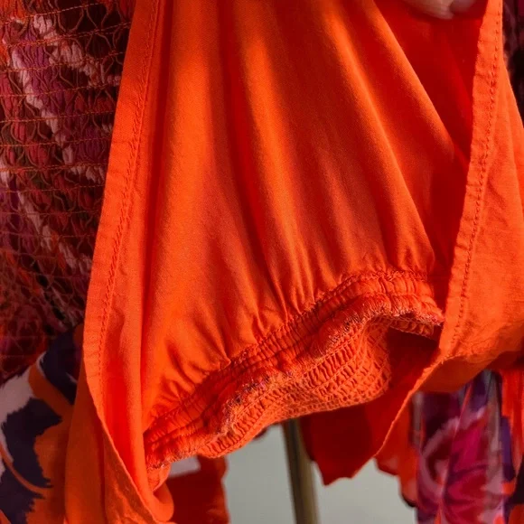 Farm Rio Chevron Forest Orange Mini 
Dress Size M - Picture 10 of 13